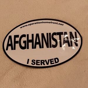 NEW! Afghanistan (I Served) Decal